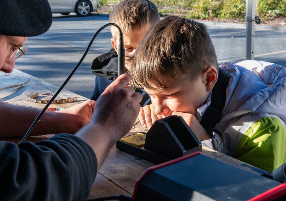 Robocode on Tour beim Stadtfest in Coswig